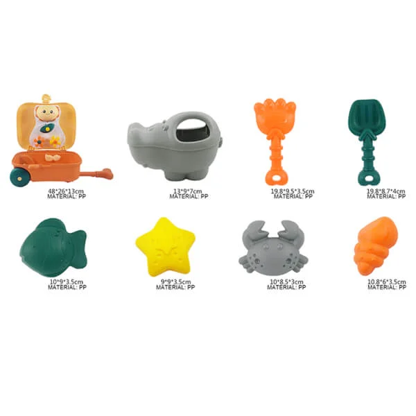 Vali kéo đi biển hình con vịt 8pcs JS053938