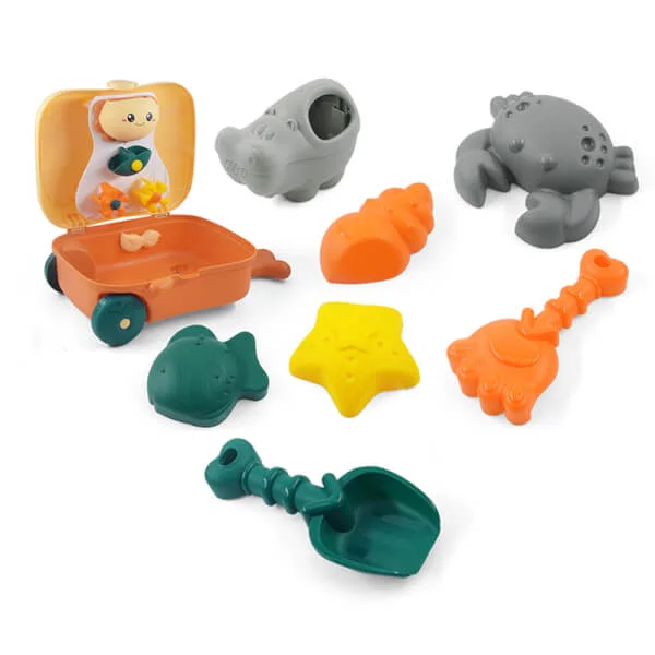 Vali kéo đi biển hình con vịt 8pcs JS053938