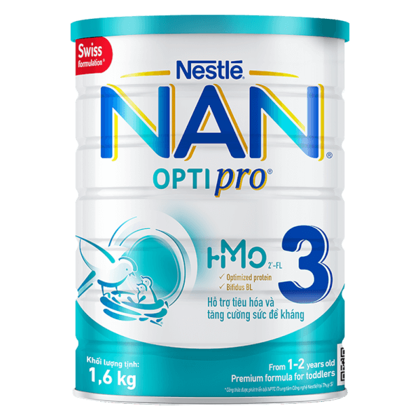 Sữa Nan Optipro 3 1.6kg, HMO (1-2 tuổi)