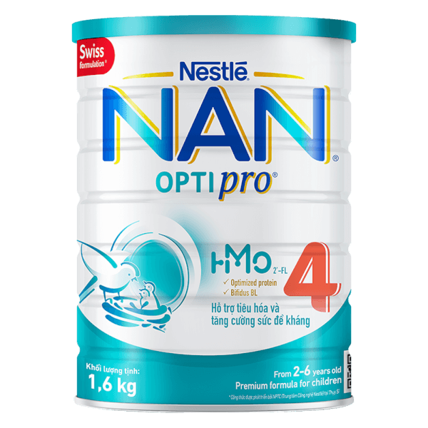Sữa Nan Optipro 4 1.6kg, HMO (2-6 tuổi)