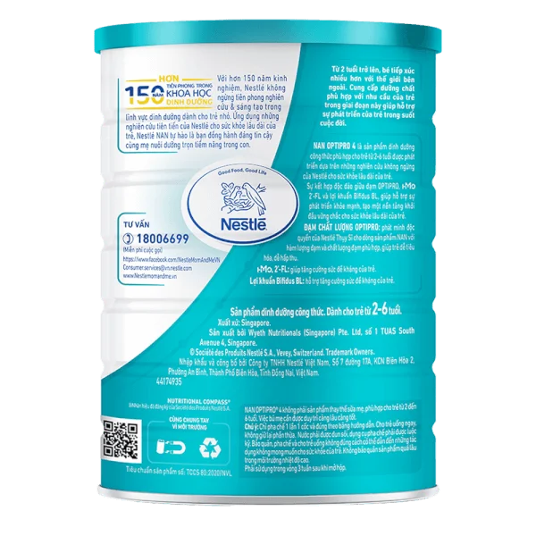 Sữa Nan Optipro 4 1.6kg, HMO (2-6 tuổi)