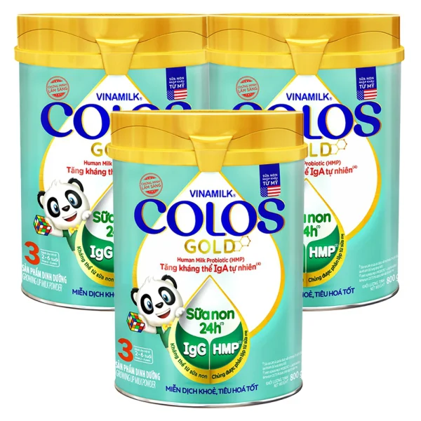 Combo 3 Sữa Vinamilk ColosGold số 3 800g (2-6 tuổi)