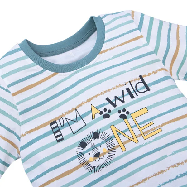 Bộ bé trai dài, BST Sư tử gầm gừ Animo HN722039 (6M-3Y,Sọc nhiều màu)