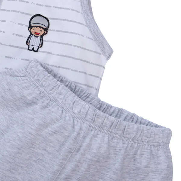 Bộ bé trai ngắn Animo HN822064 (6M-3Y, Trắng)