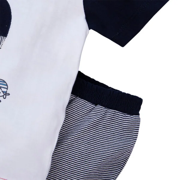 Bộ bé trai ngắn, bst Biển sâu dậy sóng Animo HN822068 (6M-6Y, Xanh đậm)