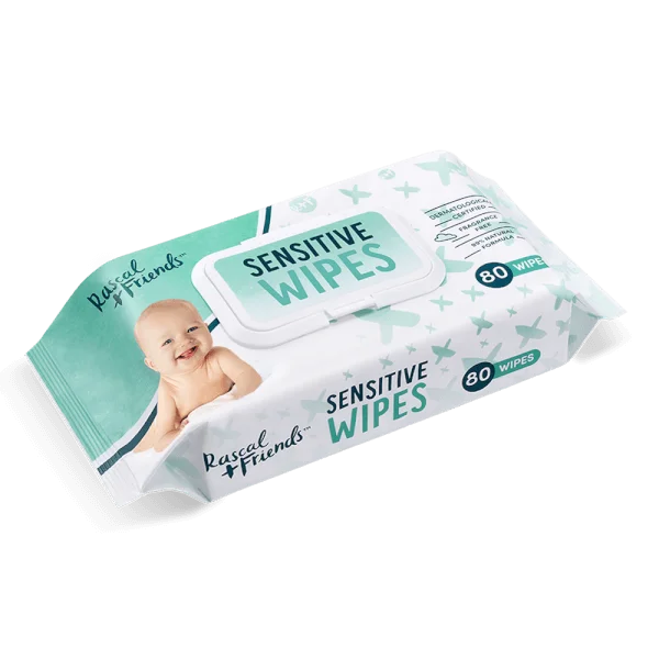 Khăn ướt dịu nhẹ Rascal + Friends (80 tờ)
