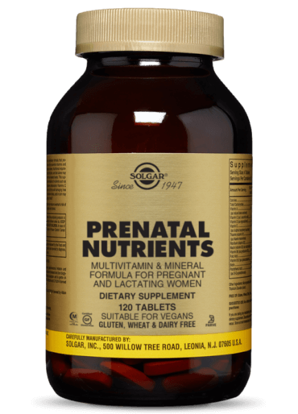 Viên uống vitamin bổ sung cho mẹ bầu Solgar Prenatal Nutrients, 120 viên