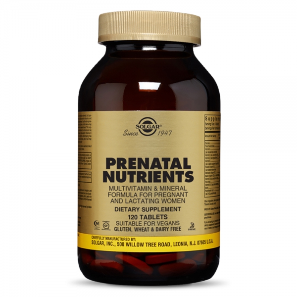 Viên uống vitamin bổ sung cho mẹ bầu Solgar Prenatal Nutrients, 120 viên