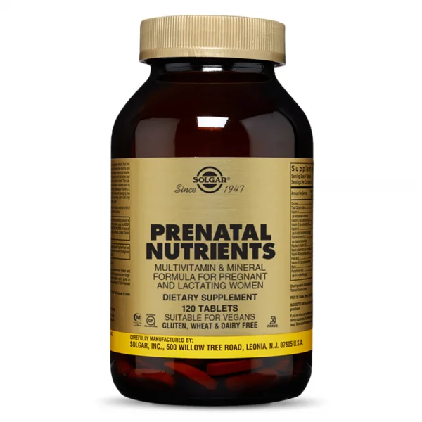 Viên uống vitamin bổ sung cho mẹ bầu Solgar Prenatal Nutrients, 120 viên
