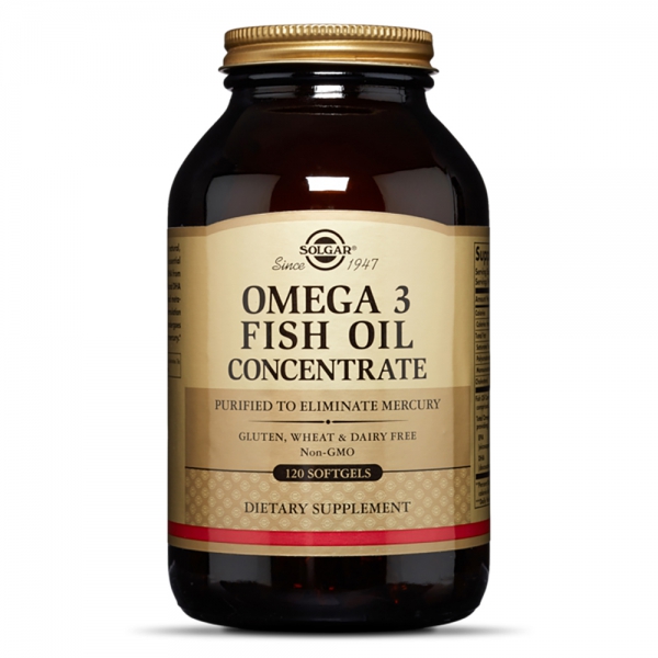 Viên uống dầu cá Solgar Omega 3 Fish Oil Concentrate, 120 viên