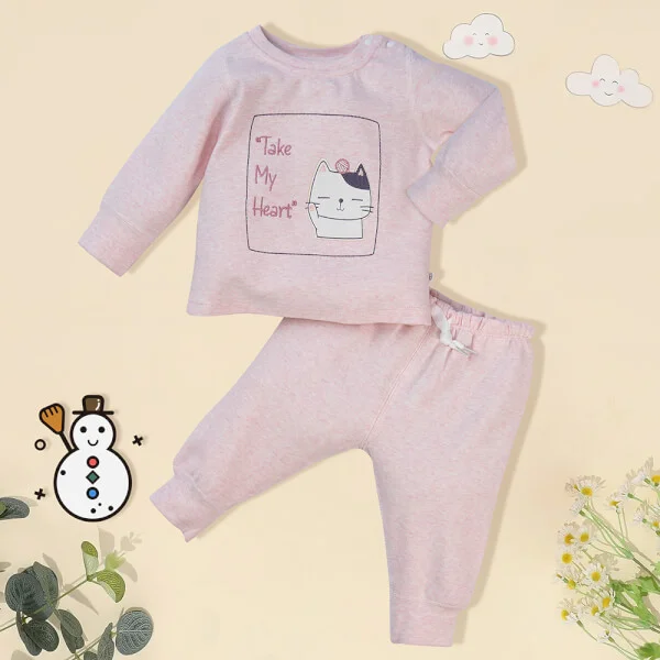 Bộ đông bé gái dài Animo MN922011 (6M-3Y,Hồng)
