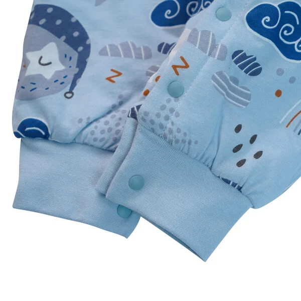 Bodysuit đông vải dày Sao đêm Animo MN922021 (0-12M,Xanh)