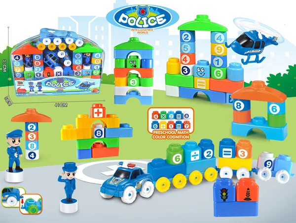 Balo lớn xếp hình khối xe và chữ số YN368930AB