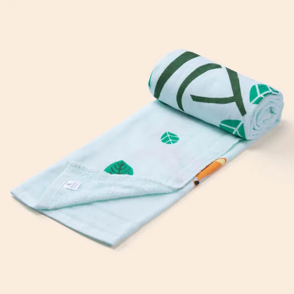 Khăn tắm trẻ em Cotton Animo BM9T (60x120cm,Xanh)