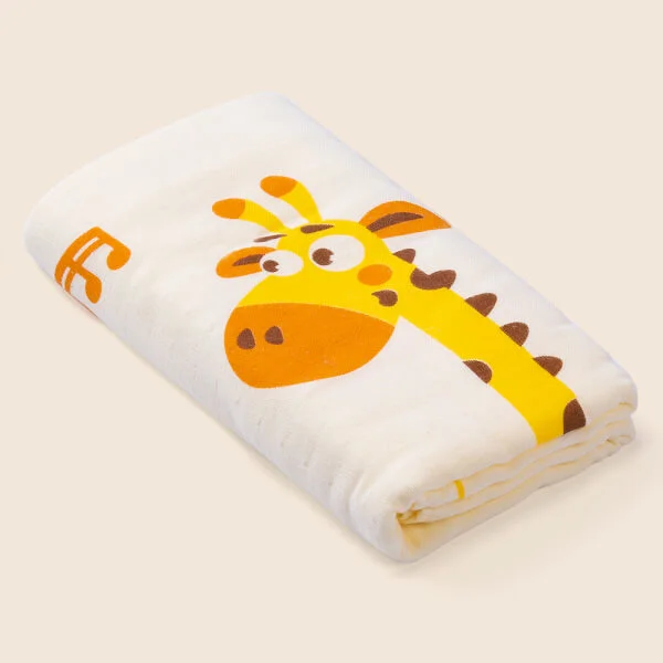 Combo 2 Khăn tắm trẻ em Cotton Animo BM9T (60x120cm,Vàng)