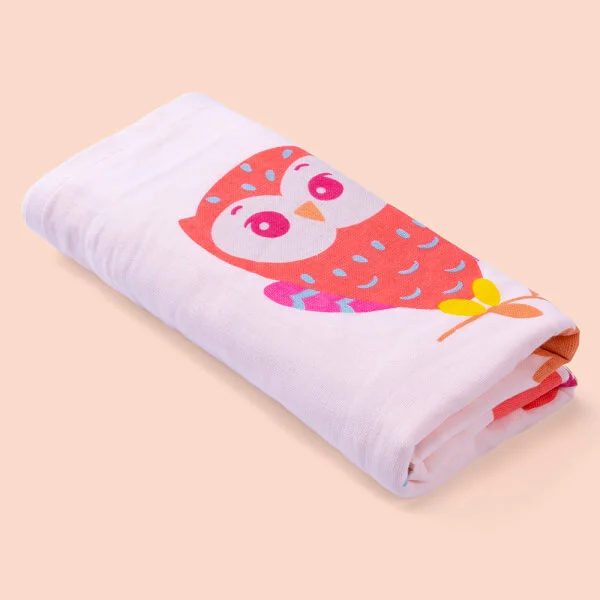 Khăn tắm trẻ em Cotton Animo BM9T (60x120cm,Hồng)