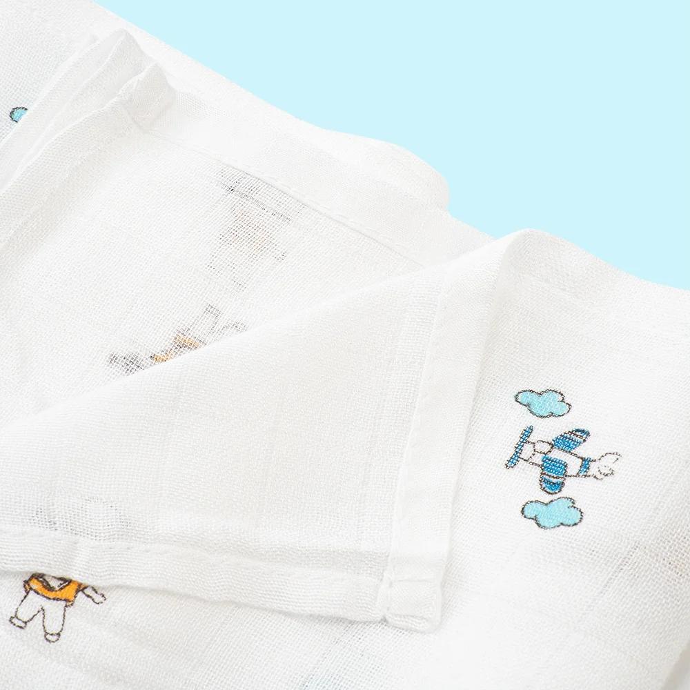 Khăn gạc sợi tre in hình Animo BM8X (60x120cm)