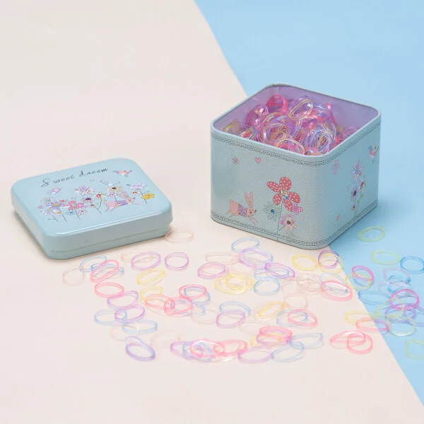 Hộp vuông thun nhỏ cột tóc cho bé Animo A2207_MN017 (Nhiều màu)