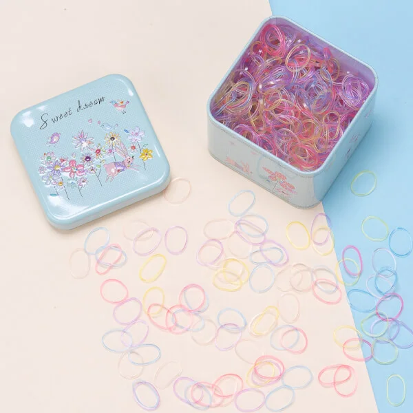 Hộp vuông thun nhỏ cột tóc cho bé Animo A2207_MN017 (Nhiều màu)