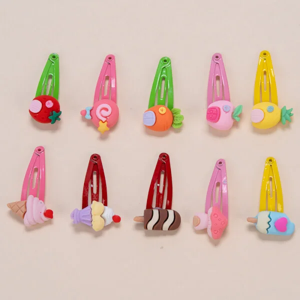 Set kẹp tóc cho bé 10 món Animo A2204_MN023 (Nhiều màu)