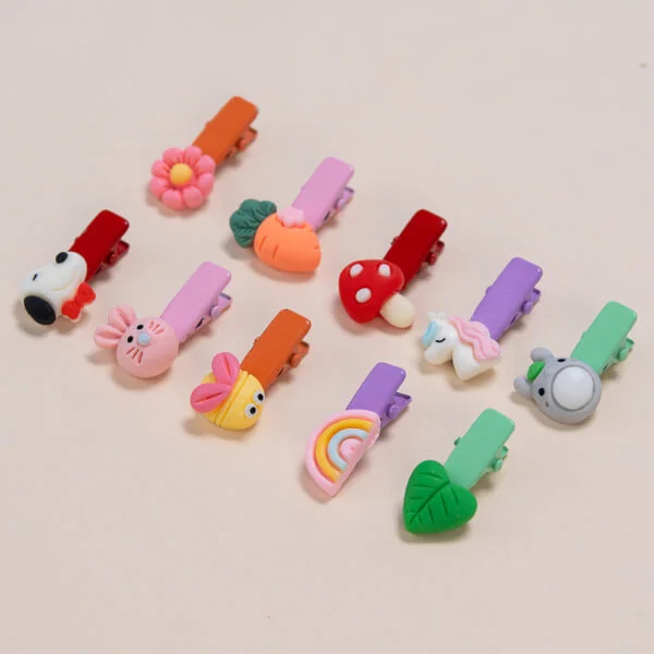 Set kẹp tóc cho bé 10 món Animo A2204_MN020 (Nhiều màu)