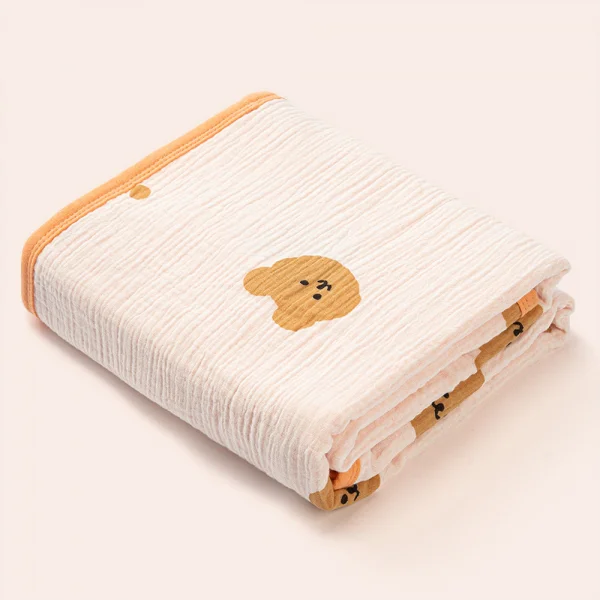 Chăn xô nhăn 2 lớp cao cấp cho bé Animo B2207_NK008 (75x100 cm, Nhiều màu)