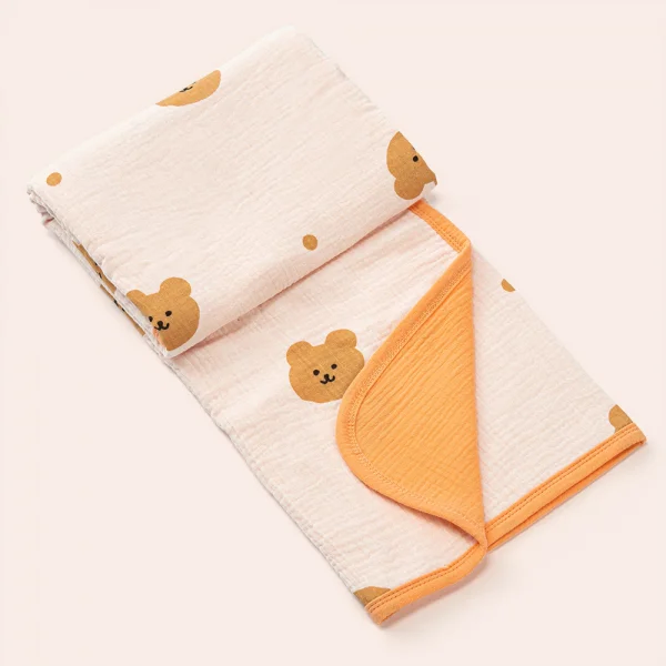 Chăn xô nhăn 2 lớp cao cấp cho bé Animo B2207_NK008 (75x100 cm, Nhiều màu)