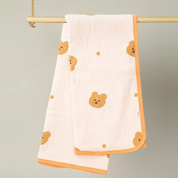 Chăn xô nhăn 2 lớp cao cấp cho bé Animo B2207_NK008 (75x100 cm, Nhiều màu)