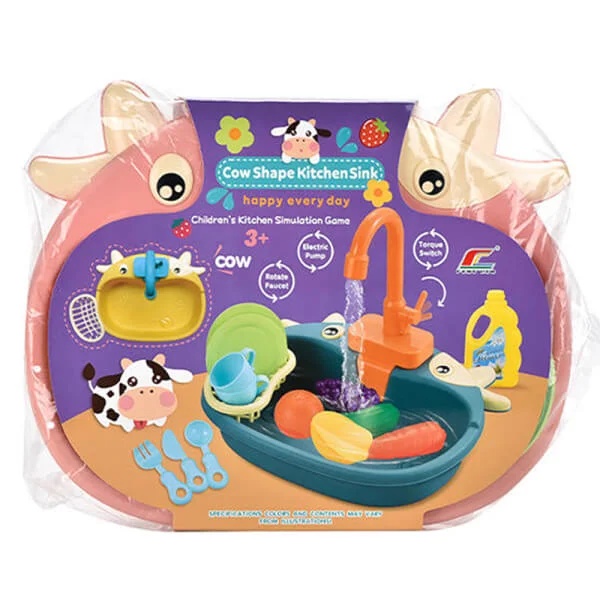 Bồn rửa chén có phun nước kèm dụng cụ và rau củ LH16872656