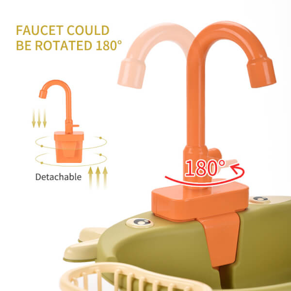 Bồn rửa chén có phun nước kèm dụng cụ và rau củ LH16872656