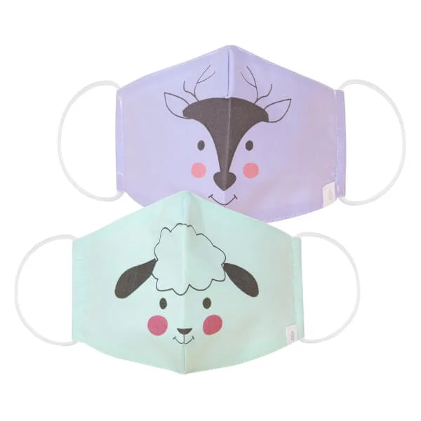 Set 2 khẩu trang bé trai Animo I0921007 (1-3Y,Nhiều màu, giao ngẫu nhiên)