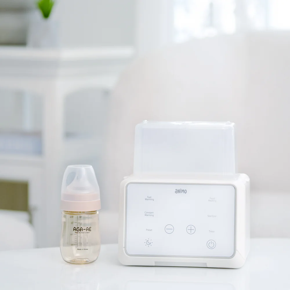 Máy hâm và tiệt trùng bình sữa đôi Animo (N11)