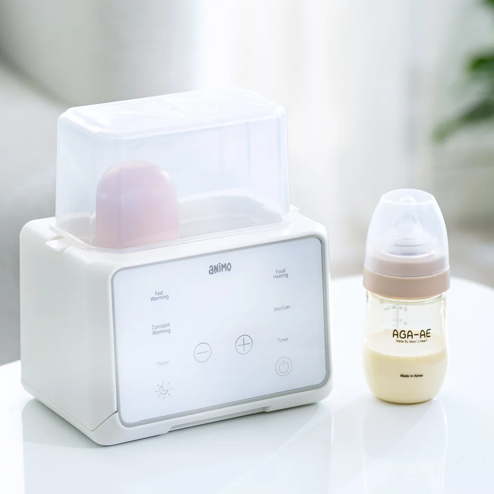 Máy hâm và tiệt trùng bình sữa đôi Animo (N11)