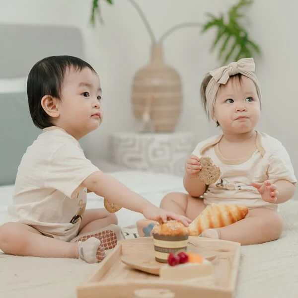 Set 2 bodysuit tam giác Ht thú cưng Animo M522001 -16 (0-12M,Nâu nhạt)