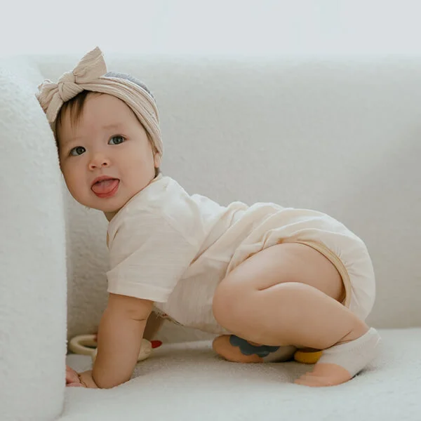 Set 2 bodysuit tam giác Ht thú cưng Animo M522001 -16 (0-12M,Nâu nhạt)