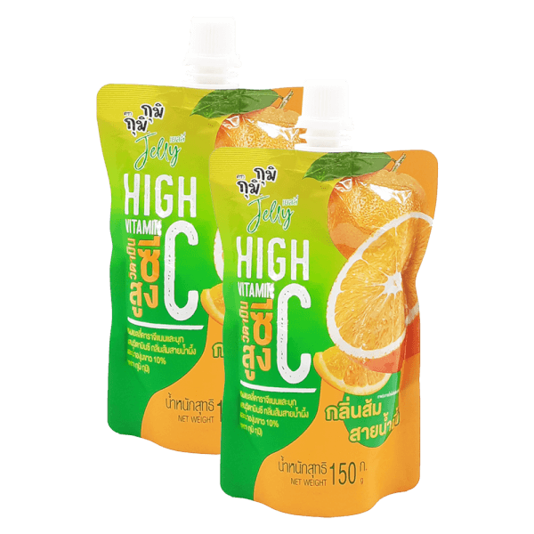 Combo 2 Nước thạch Jelly GUMI GUMI Vitamin C vị cam 150g