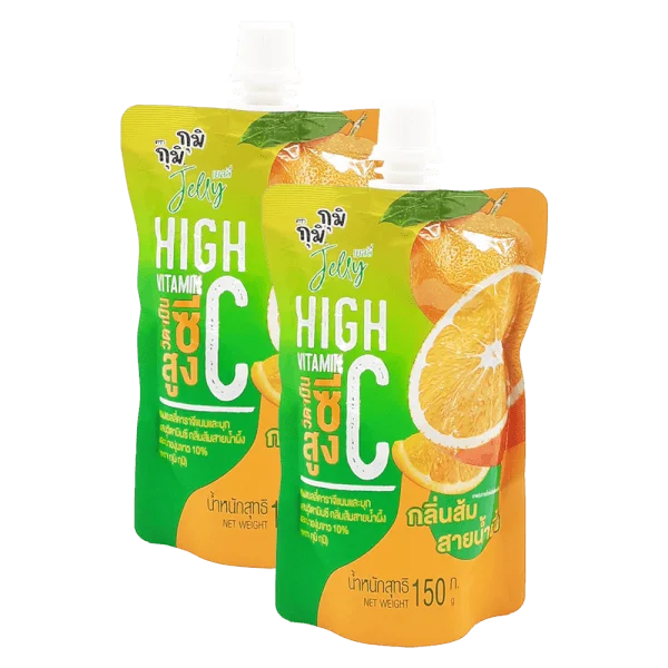 Combo 2 Nước thạch Jelly GUMI GUMI Vitamin C vị cam 150g