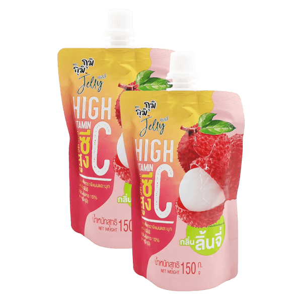 Combo 2 Nước thạch Jelly GUMI GUMI Vitamin C vị vải 150g