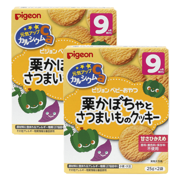 Combo 2 Bánh quy vị bí ngô và khoai lang Pigeon 50g