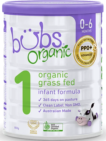 Sữa Bubs Organic Bovine số 1 800g (0-6 tháng)
