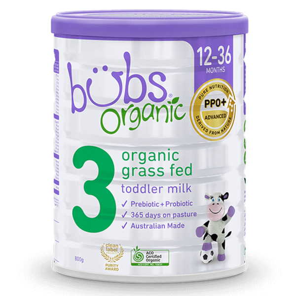 Sữa Bubs Organic Bovine số 3 800g (12-36 tháng)