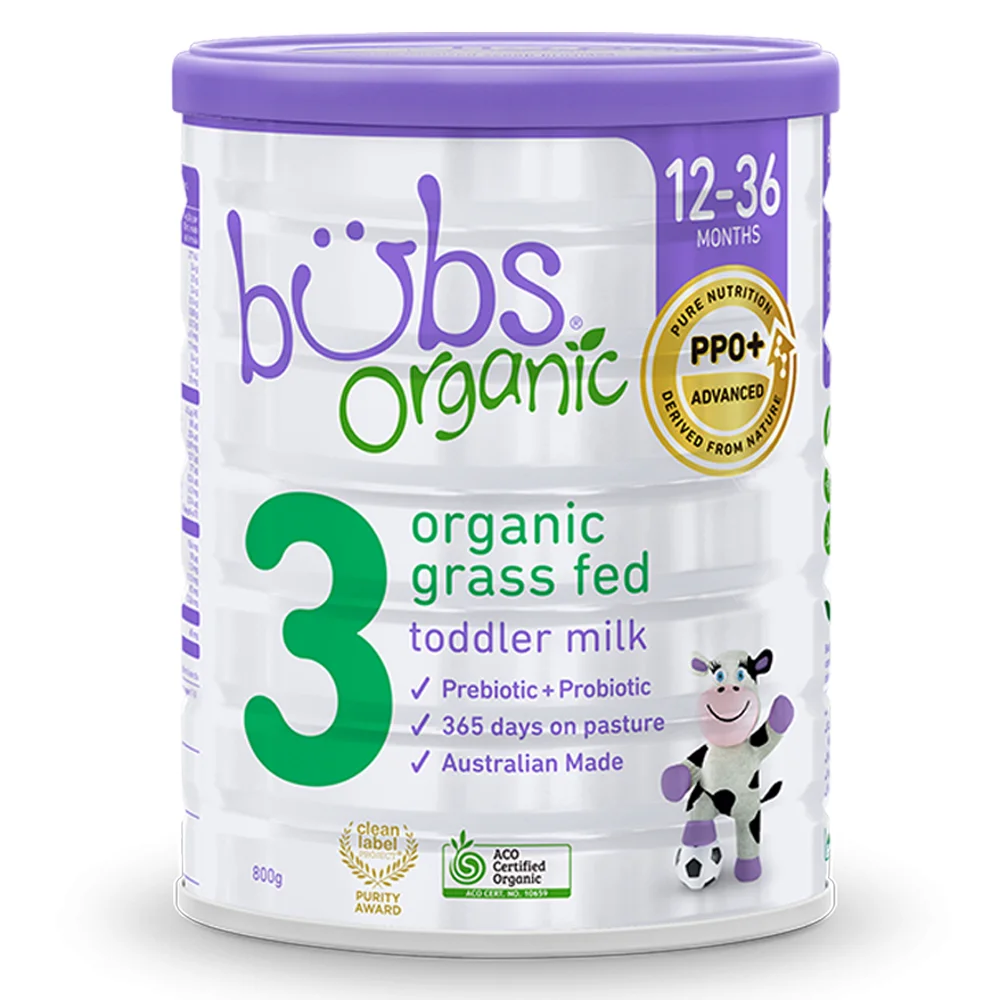 Sữa Bubs Organic Bovine số 3 800g (12-36 tháng)