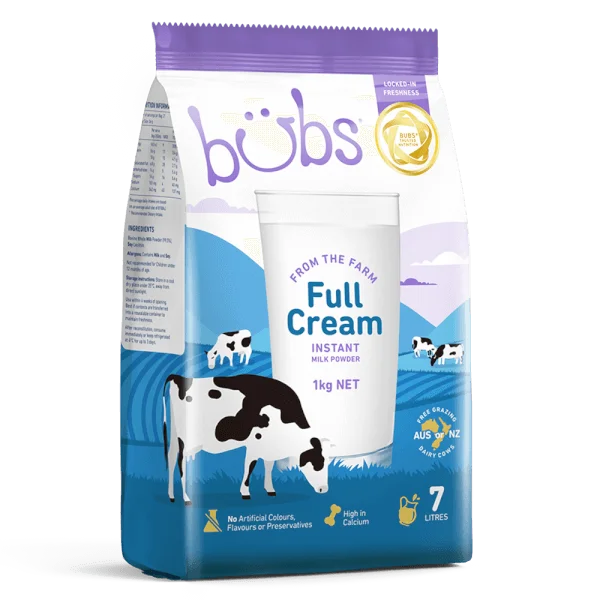 Sữa Bubs Full Cream 1kg