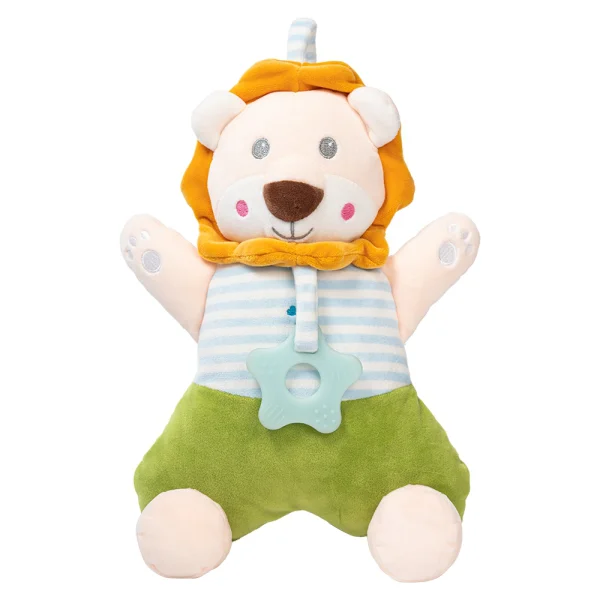 Thú bông cầm tay sư tử kèm lục lạc Animo (TN)