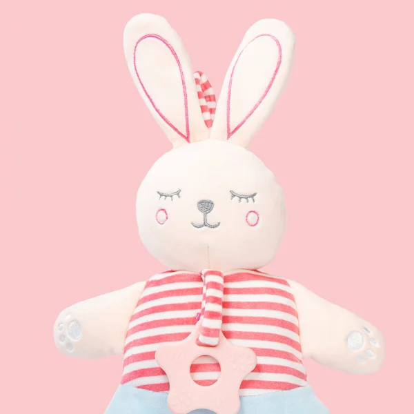 Thú bông cầm tay thỏ kèm lục lạc Animo (TN)