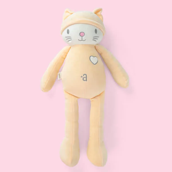 Thú bông em bé mèo vàng chân dài Animo