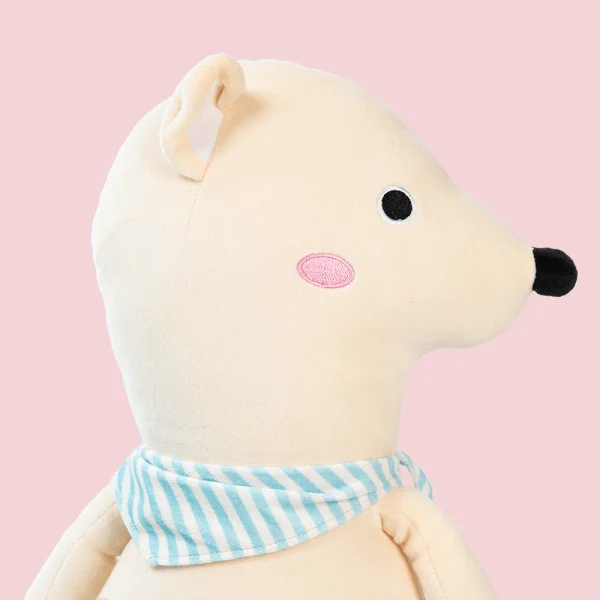 Gối ôm gấu có khăn cổ dễ thương Animo