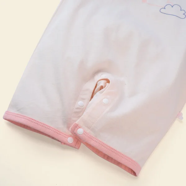 Set 2 body đùi bé gấu Animo NB522015 (0-12M, Hồng Trắng)