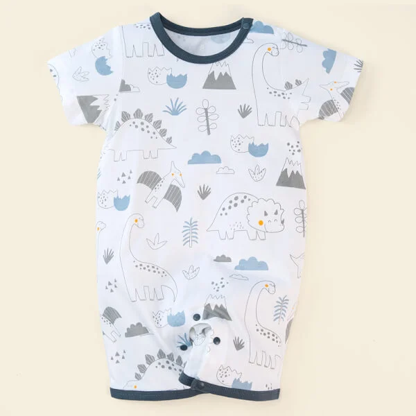 Set 2 body đùi khủng long Animo NB522016 (0-12M, Xanh Trắng)