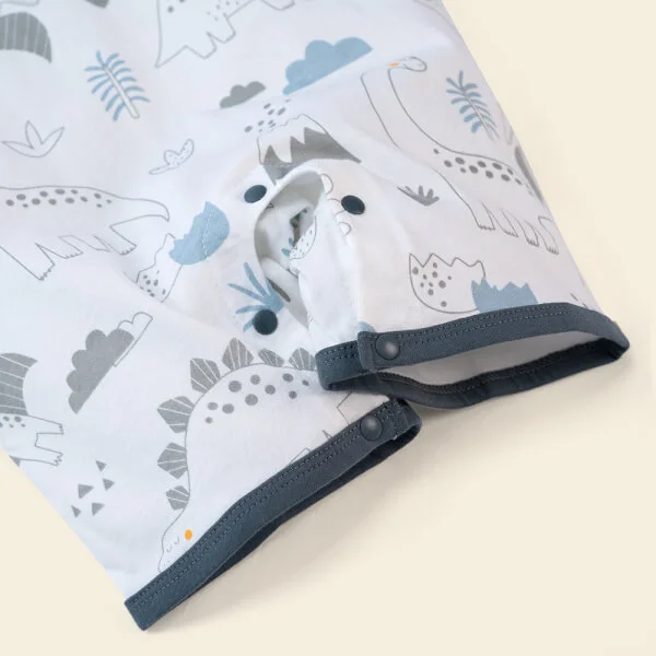 Set 2 body đùi khủng long Animo NB522016 (0-12M, Xanh Trắng)